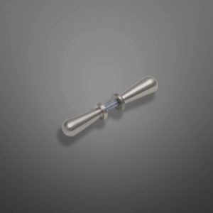 10127 Botón Enfrentado Doble Torneado 1/2 x 3,5cm