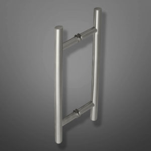 10266 Manija Enfrentada de Tubo Redondo 1" x 60cm con Centros 40cm