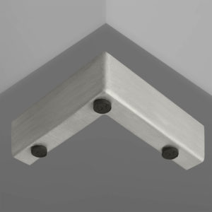 10361 Pata Soho Esquinera 10 x 10 x 4cm Acero 430