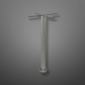 10390 Base Cruceta Madera Mármol Tubo 2 1/2" x 1mt