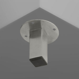 10555 Pata Cuadrada con Tapón Plástico 1" x 7cm